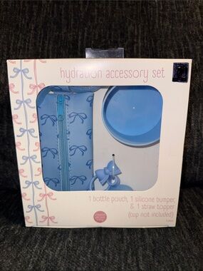Hydration Accessory Set NEW Blue Bows , For your Stanley or Tumbler
